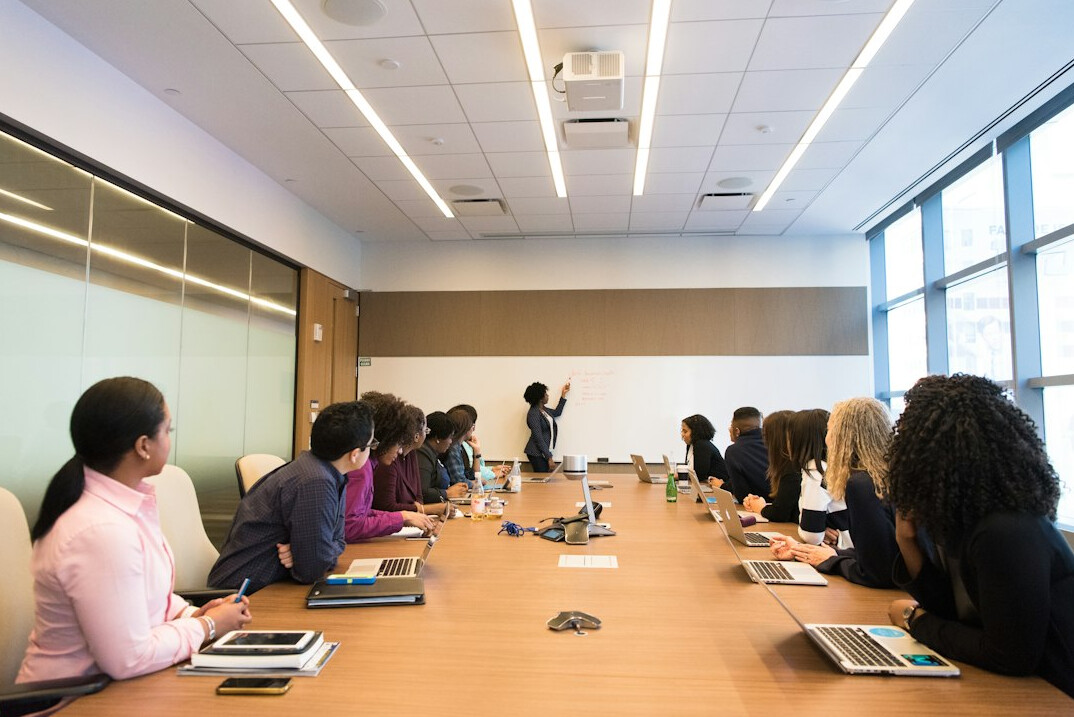 team discussion in meeting