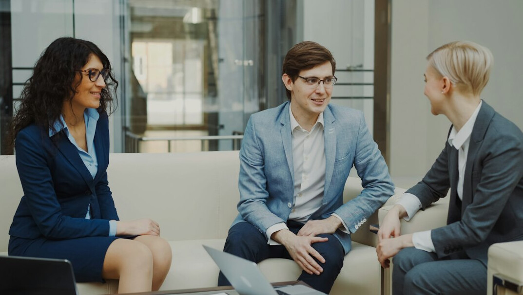 corporate meeting room discussion